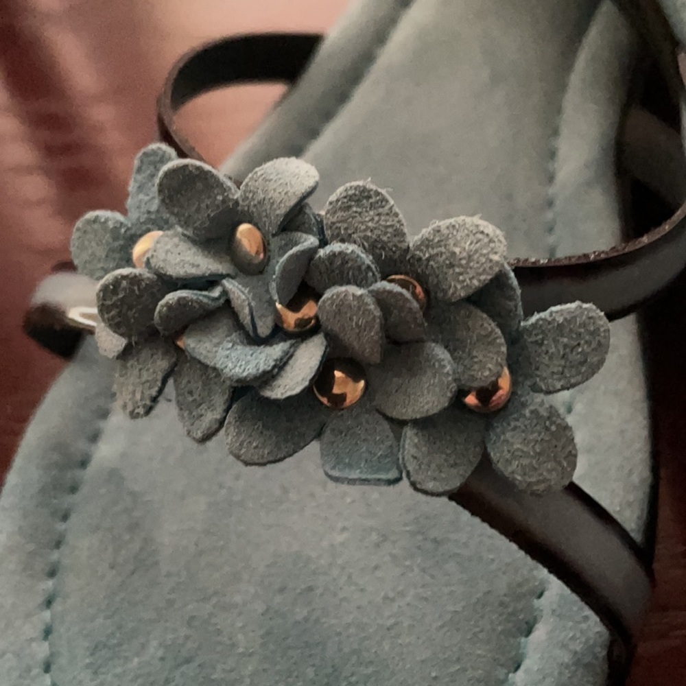 Sandals by Jessica, Light Blue W Flower 9B NIB - Picture 6 of 14